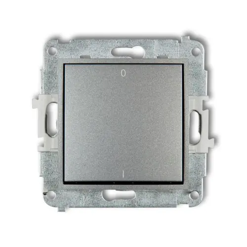 Mechanizm łącznika dwubiegunowego Karlik MINI srebrny metalik 7MWP-9 Rabat