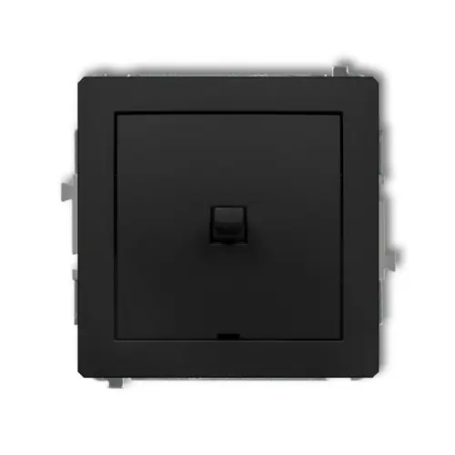 Mechanizm łącznika jednobiegunowego w stylu amerykańskim Karlik DECO czarny mat 12DWPUS-1 Niska cena