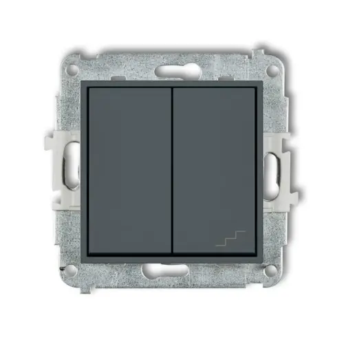 Mechanizm łącznika jednobiegunowego ze schodowym (osobne zasilanie) Karlik MINI grafitowy mat 28MWP-10.2 Kup teraz