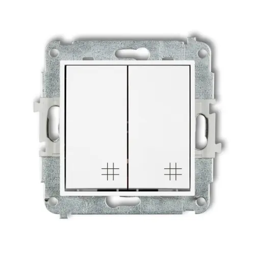 Mechanizm łącznika podwójnego krzyżowego Karlik ICON biały IWP-66 Oferta limitowana