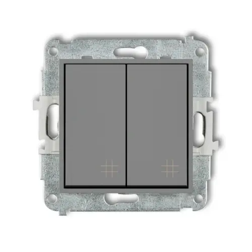 Szybka wysyłka Mechanizm łącznika podwójnego krzyżowego Karlik ICON szary mat 27IWP-66