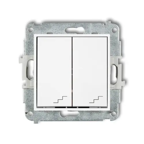 Mechanizm łącznika podwójnego schodowego Karlik ICON biały mat 25IWP-33 Wyjątkowa oferta