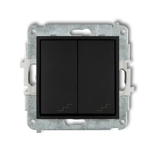 Sprawdź teraz Mechanizm łącznika podwójnego schodowego Karlik MINI czarny mat 12MWP-33