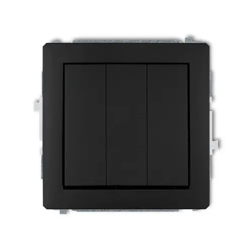 Wysoka jakość Mechanizm łącznika potrójnego Karlik DECO czarny mat 12DWP-7