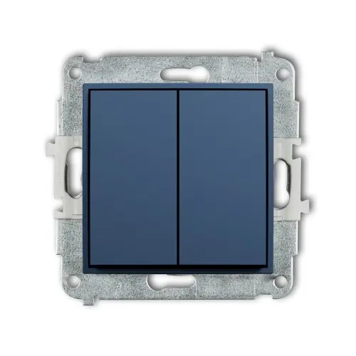 Mechanizm łącznika zwiernego żaluzjowego (dwa klawisze bez piktogramów) Karlik MINI navy blue 64MWP-8.1 Zniżka