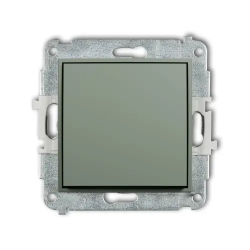 Mechanizm łącznika zwiernego, jednobiegunowego (jeden klawisz bez piktogramu) Karlik ICON szałwiowy 61IWP-4.1 Dodaj do koszyka