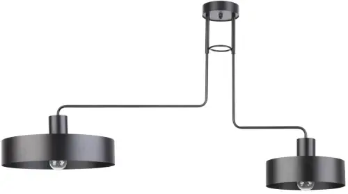 VASCO 2 CZARNY plafon stal lakierowana Sigma lighting Promocja