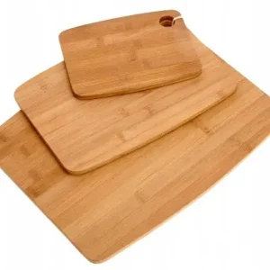 Wyjątkowa oferta 3 Bambusowe deski do krojenia, Komplet