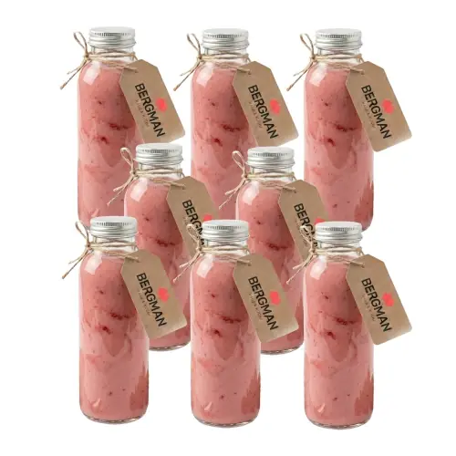 8x MAŁE BUTELKI SZKLANE 250 ml NA SOK PRZETWORY OLIWĘ NALEWKI Z ZAKRĘTKĄ Ostatnie sztuki