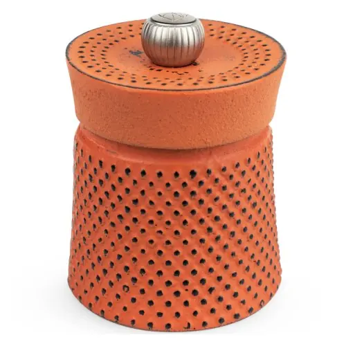 Wyjątkowa oferta Młynek do pieprzu żeliwny 8 cm pomarańczowy Peugeot