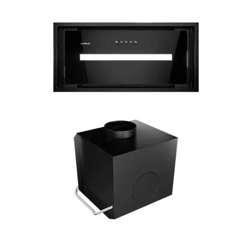 OKAP KUCHENNY GLOBALO LAMEZO 60.1 BLACK + TURBINA TW 2.1 Hit sprzedaży