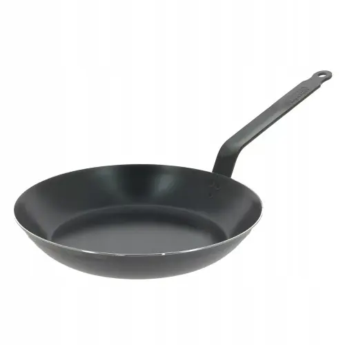 Patelnia tradycyjna de Buyer 28 cm stal węglowa Wysoka jakość
