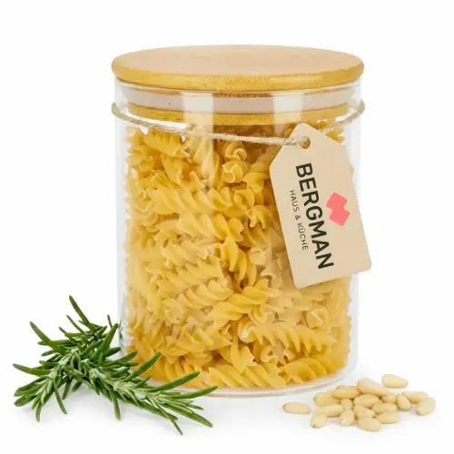 Oferta limitowana POJEMNIK NA ŻYWNOŚĆ SŁOIK SZKLANY 245 ml Z POKRYWKĄ KUCHENNY MAŁY BERGMAN