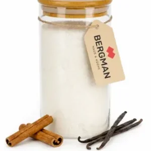 POJEMNIK NA ŻYWNOŚĆ SŁOIK SZKLANY 550 ml Z BAMBUSOWĄ POKRYWKĄ BERGMAN Bezpieczna płatność