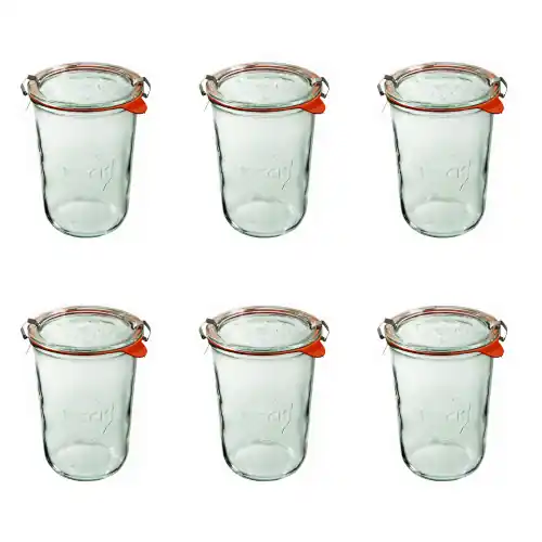 Słoik mold 850 ml z Pokrywką, Uszczelką i 2 Zapinkami 6 szt. Oferta