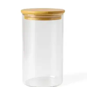 Zniżka Szklany pojemnik na żywność 1300ml z bambusową pokrywką Bergman