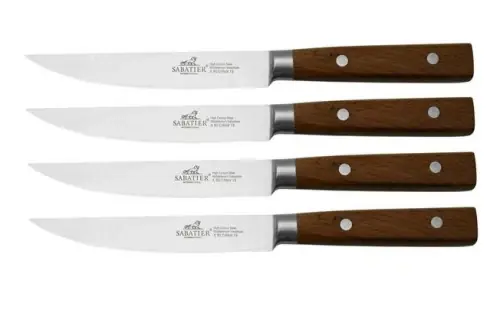 Zestaw noży do steków Sabatier GAUCHO 4 sztuki 11,5 cm drewno inox Kup online