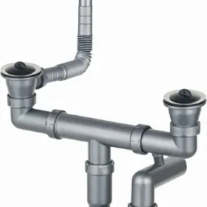 Deante Syfon stalowy 2-komorowy, odpływ 2", stal, kod ZXY_9922 Tylko dziś