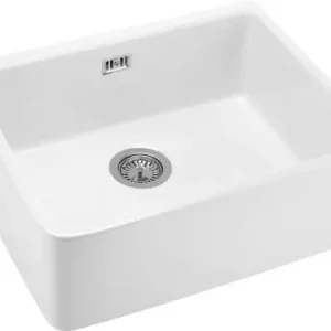 Promocja Deante Zlewozmywak ceramiczny 1-komorowy farmhouse Sabor biały ZCB_610K