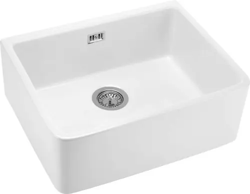 Promocja Deante Zlewozmywak ceramiczny 1-komorowy farmhouse Sabor biały ZCB_610K
