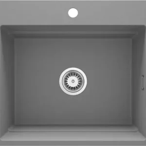 Rabat Deante Zlewozmywak granitowy 1-komorowy Magnetic szary metalik ZRM_S10A