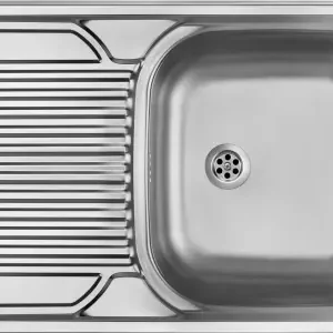 Oferta limitowana Deante Zlewozmywak stal 1-komorowy z ociekaczem lewym Tango satyna ZM5_011L
