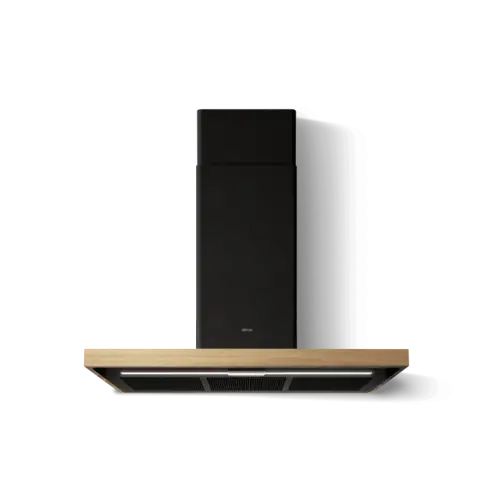 Premium Elica - Okap ścienny BIO BLRO/A 90 ROVERE Czarny + dąb