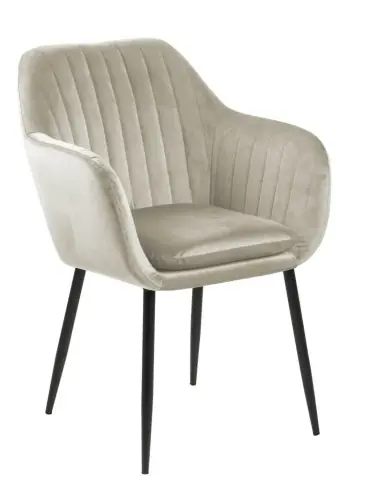 Fernity Krzesło Emilia Velvet sand /black Rabat