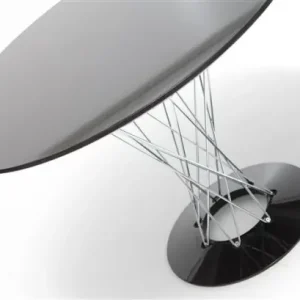 Fernity Stół Cyklon okrągły, czarny, inspirowany Isamu Noguchi Wybór klientów