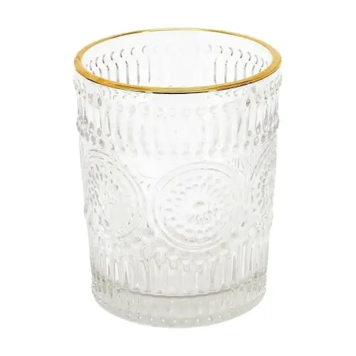 Okazja Fernity Szklanka Lisere 250 ml ze złotą obwódką