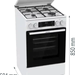 Zamów dziś Gorenje G600 Kuchnia gazowo-elektryczna, 50 cm GK5C42WJ