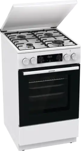 Gorenje G600 Kuchnia gazowo-elektryczna, 50 cm GK5C63WH Premium
