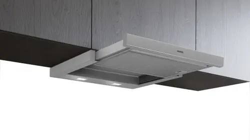 Ostatnie sztuki Siemens iQ300, Teleskopowy okap szufladowy 60 cm, Srebrny LI67SA531