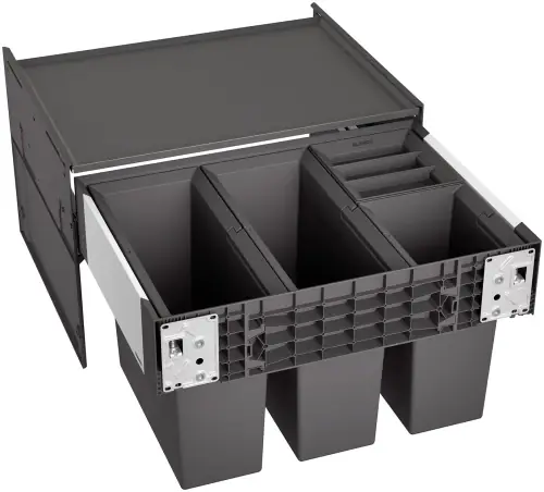 System segregacji odpadów BLANCO SELECT II 60/4, kolor czarny Ograniczona ilość