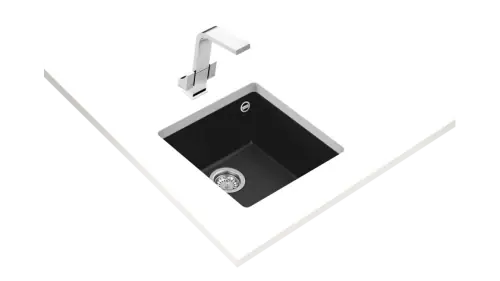 Teka zlewozmywak syntetyczny SQUARE 40.40 TG 3½ W/OVF SP BLACK 115230025 Zamów dziś