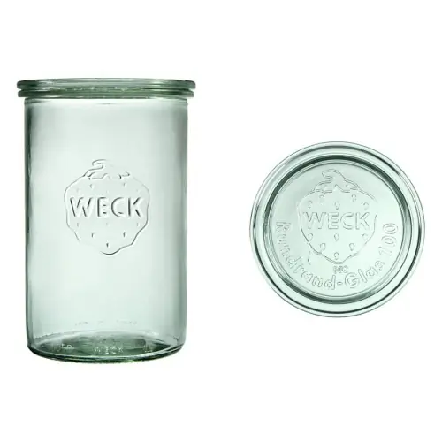 Oferta czasowa Weck Słoik cylindryczny 1000 ml z pokrywą - op. 1 szt OUTLET