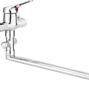 Deante Bateria ścienna Lobo chrom, wydłużona wylewka BYU_056M Dostępne od ręki