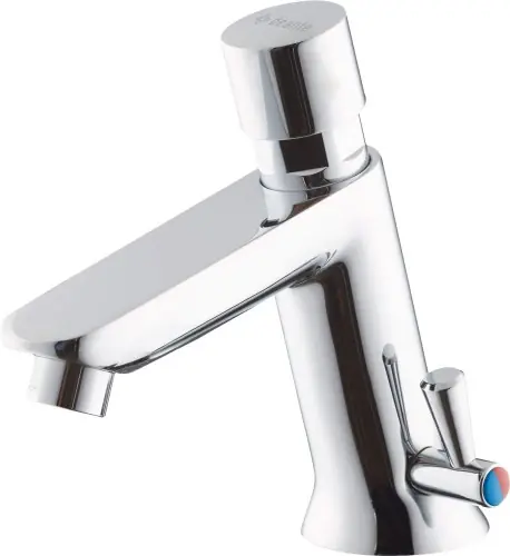 Oferta limitowana Deante Bateria umywalkowa Press chrom BBH_029R z regulacją temp.