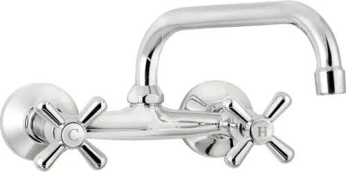 Deante Bateria umywalkowa ścienna Symetrio chrom BOS_050D Super okazja