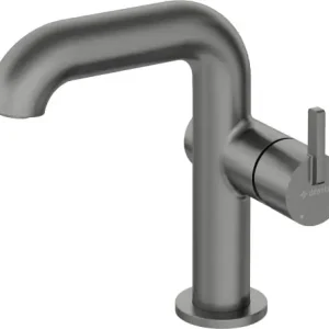 Wyjątkowa oferta Deante Bateria umywalkowa z prostokątną wylewką Silia titanium BQS_D24M