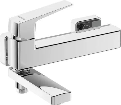 Wybór klientów Deante Bateria wannowa ścienna - ze składaną wylewką Blur chrom BQL_012M