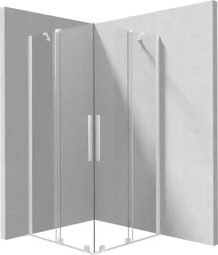 Promocja Deante Kabina 90x90 Prizma biała bianco KPNAP09P09