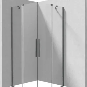 Nie przegap Deante Kabina prysznicowa kwadratowa 90x90 cm Prizma titanium KPNDP09P09