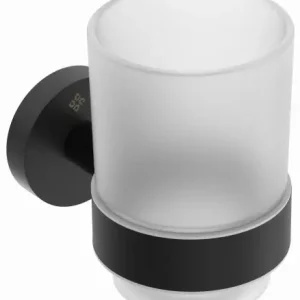 Wyjątkowa oferta Deante Kubek ścienny Jasmin czarna nero ADJ_N911