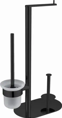 Sprawdź teraz Deante Stojak na papier 3-funkcyjny Round czarna nero ADR_N732