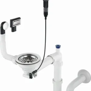 Wyjątkowa oferta Deante Syfon Space-Saver, 1-komorowy, stal, kod ZXY_9982