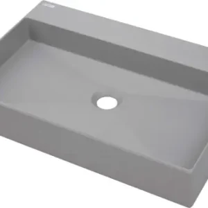 Deante Umywalka granitowa 60x40 cm Correo szary metalik CQR_SU6S Niska cena