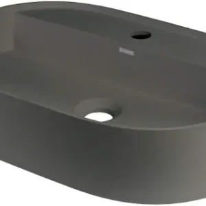 Premium Deante Umywalka granitowa nablatowa Silia antracyt titanium CQS_TU6B