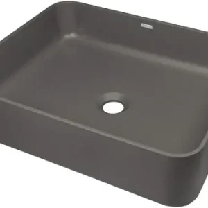 Wyjątkowa oferta Deante Umywalka granitowa nablatowa Temisto antracyt metalik CQT_TU5S