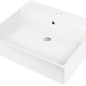 Deante Umywalka nablatowa/ścienna 60x50 cm Temisto biały CDT_6U6S Łatwy zwrot